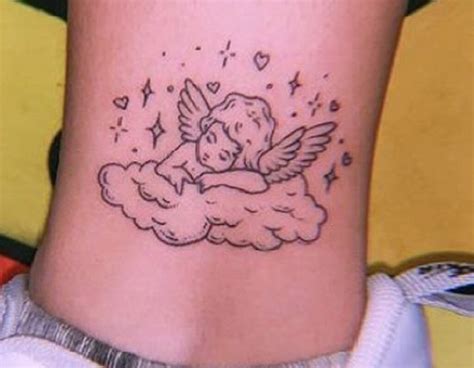 tatuajes de angelitos para mujer|Las mejores 76 ideas de Angelitos tattoo 